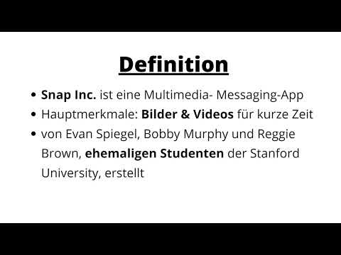Snapchat-Tutorial: 2.1 | Was ist Snapchat?