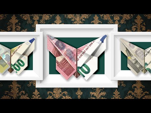 Imagen de vista previa: Doblar billetes como mariposa: Instrucciones con fotos y video