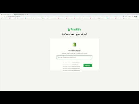 E-handelskurs: 9.6 | Forbinde Shopify-konto med Printify.