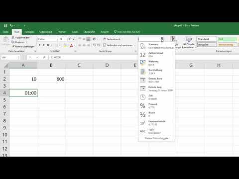 Excel training for more efficiency in the office: Calendar, organization chart & Co - 3.10 Convert hours into minutes