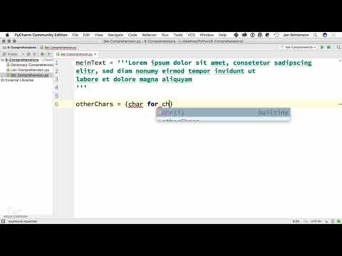 Ohjelmointi Pythonilla - 6.3 joukkojen määrittelyt