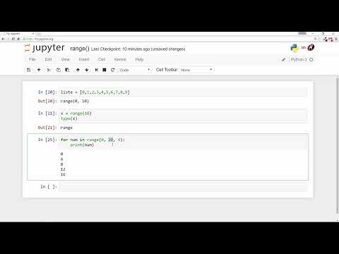 Python-ohjelmointi aloittelijoille - 19 Range-toiminto