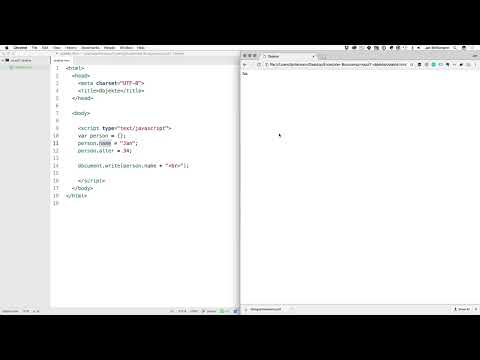 Programmazione software per principianti: 7.2 Definire oggetti e proprietà in JavaScript