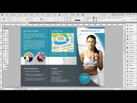 Flyerdesign im Faltformat am Beispiel eines Sportstudios/Fitnessstudios - Teil 1