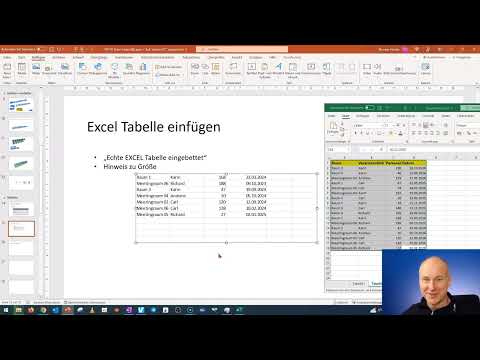 PowerPoint-cursus: 8.2 | Een "echte" Excel-tabel maken in PPT