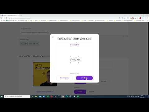 Skapa din egen podcast: Planera 14.4 publiceringar i förväg.