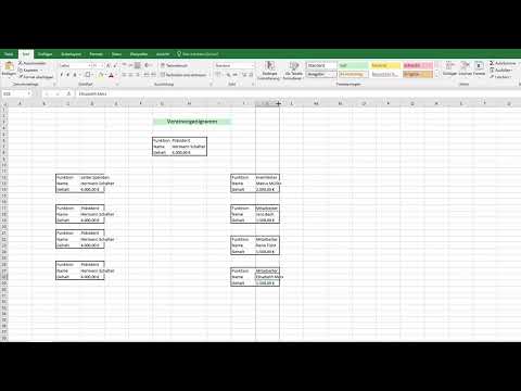 Excel training for more efficiency in the office: Calendar, organization chart & Co - 4.4 Create an intelligent organization chart without Smart Art