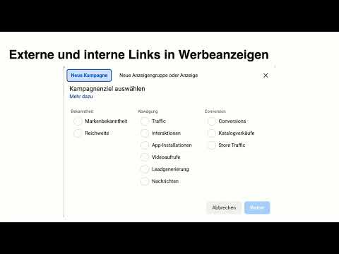Facebook-markedsføring: 14.9 | Eksterne links og interne links i reklamer