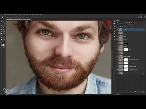 Flujo de trabajo de Photoshop: Retrato en el esquema infantil - 7 pasos finales