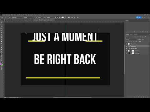 YouTube-marknadsföring: Skapa Starting-Soon- och Be-Right-Back-overlay med Photoshop.