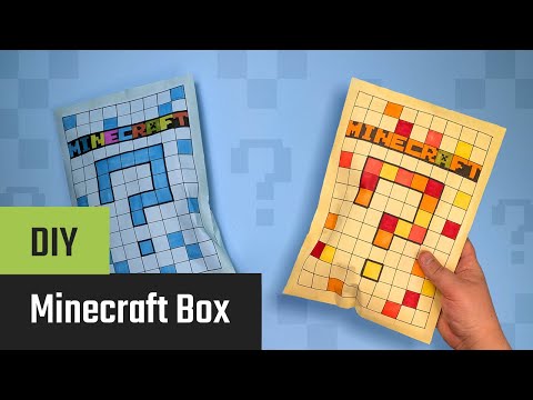 Forhåndsvisningsbillede: Lav en Minecraft-papirpose: Sej gør-det-selv-gavepose til børn