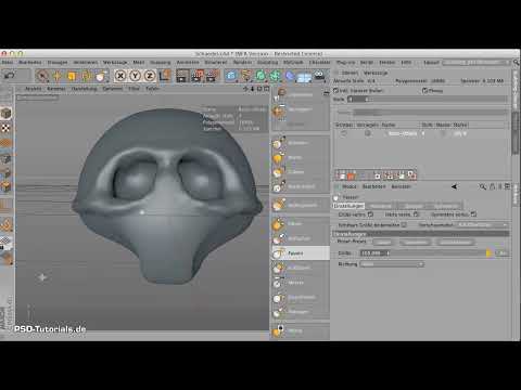 Modellare in CINEMA 4D - Allenamento creativo: Parte 06 - Modellare la base del cranio