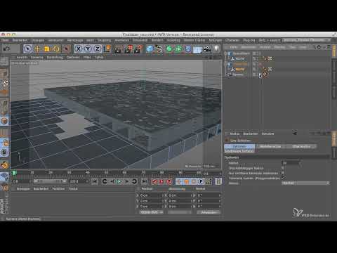 Cinema 4D, Photoshop ile buluşuyor: I - 2.04. Sahne modellemek: Alt taban oluşturmak